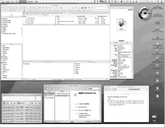 Mac OS X GUI