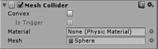 Mesh Collider参数设置